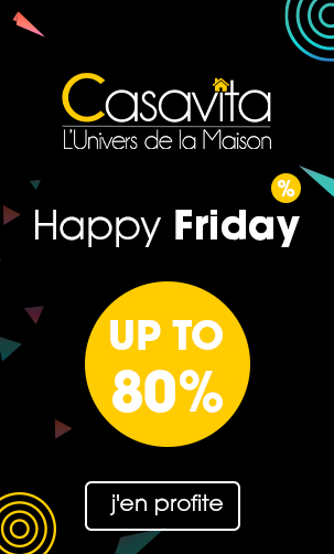 Profitez de notre promotion spéciale happy friday ! Jusqu'à 80% de réduction sur une sélection d'articles. Faites vite, les offres sont limitées ! 